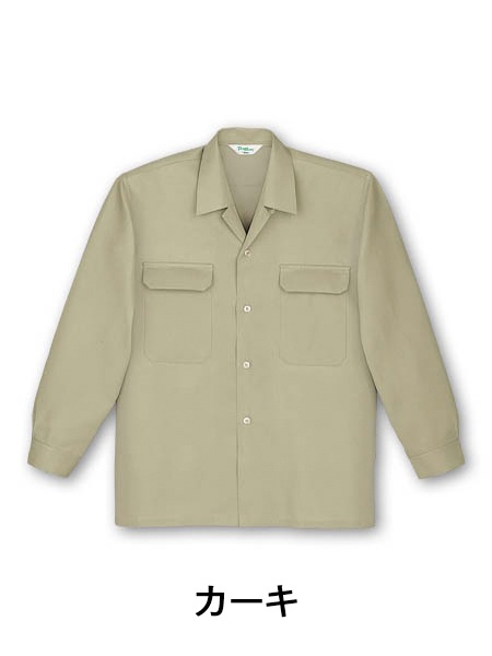 TomoeSAKURA】 7650 長袖オープンシャツ [通年]通販ページ│自重堂
