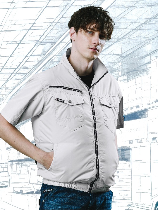 Z-DRAGON】 74090 空調服(R)半袖ブルゾン(ファン無し) [春夏]通販