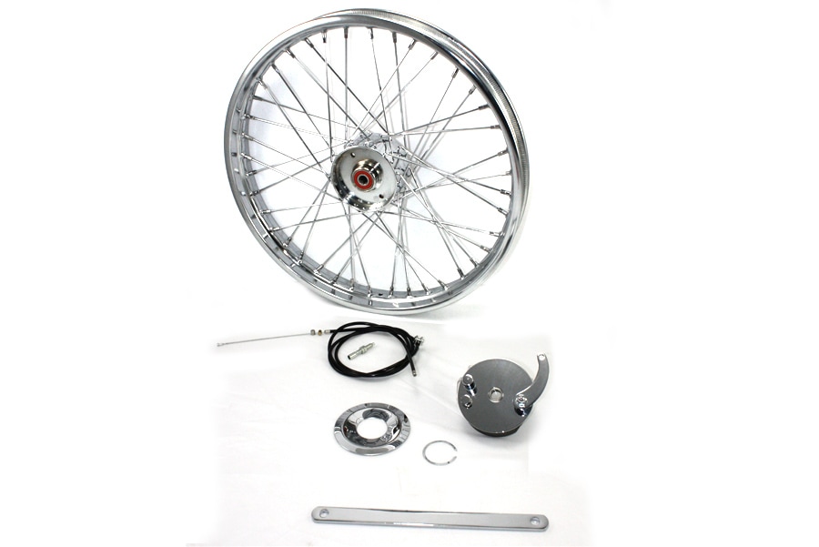 ハーレー 21インチ フロント ホイール ミニドラム ブレーキ セット