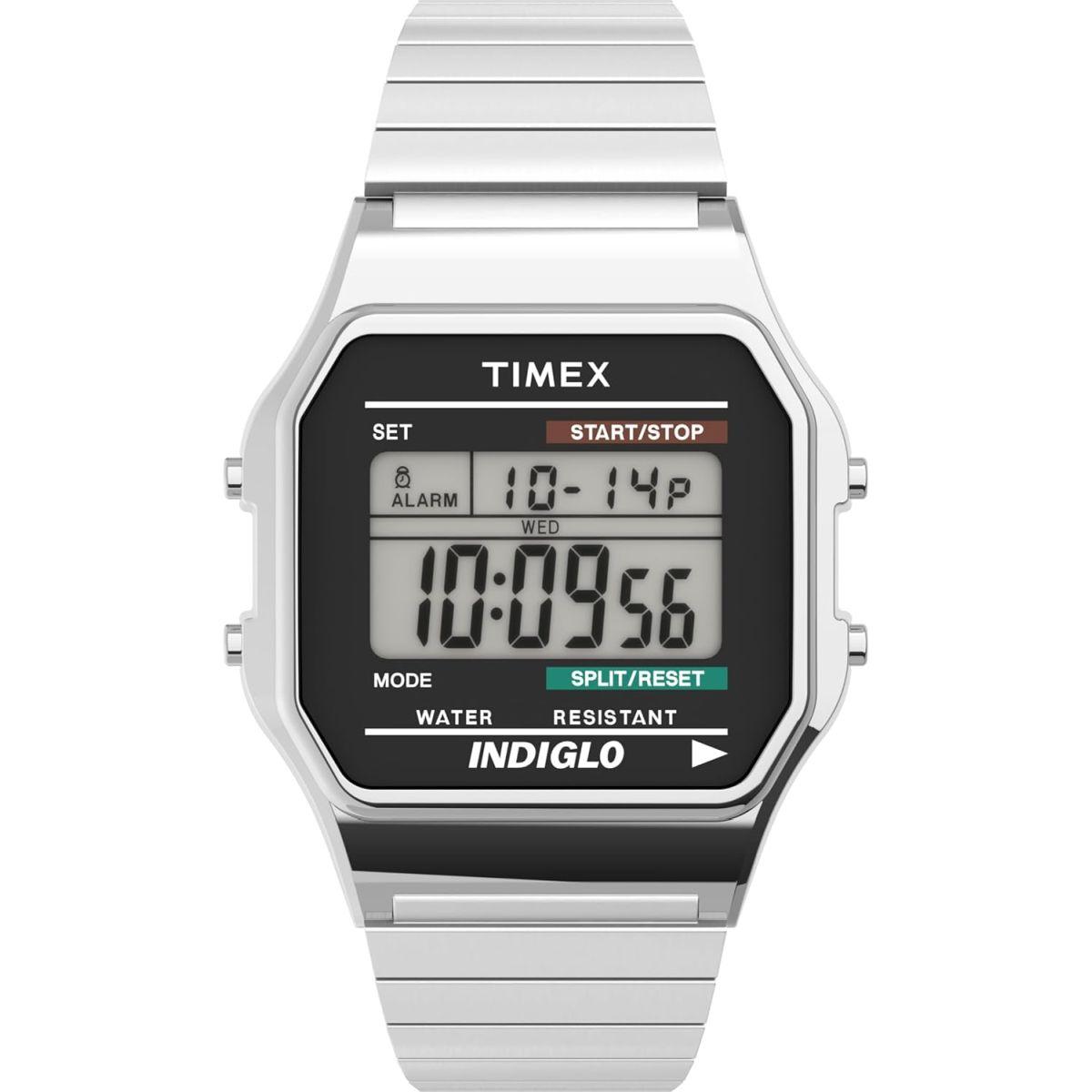 タイメックス]TIMEX クラシックデジタル オリジナル シルバー メタル