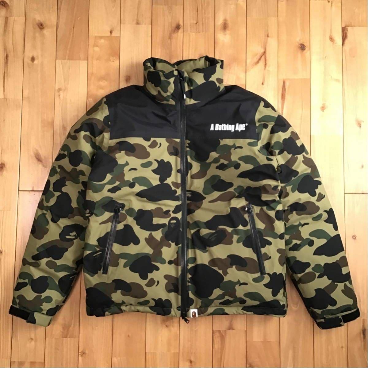 GORE TEX ダウンジャケット Sサイズ 1st camo green down jacket a
