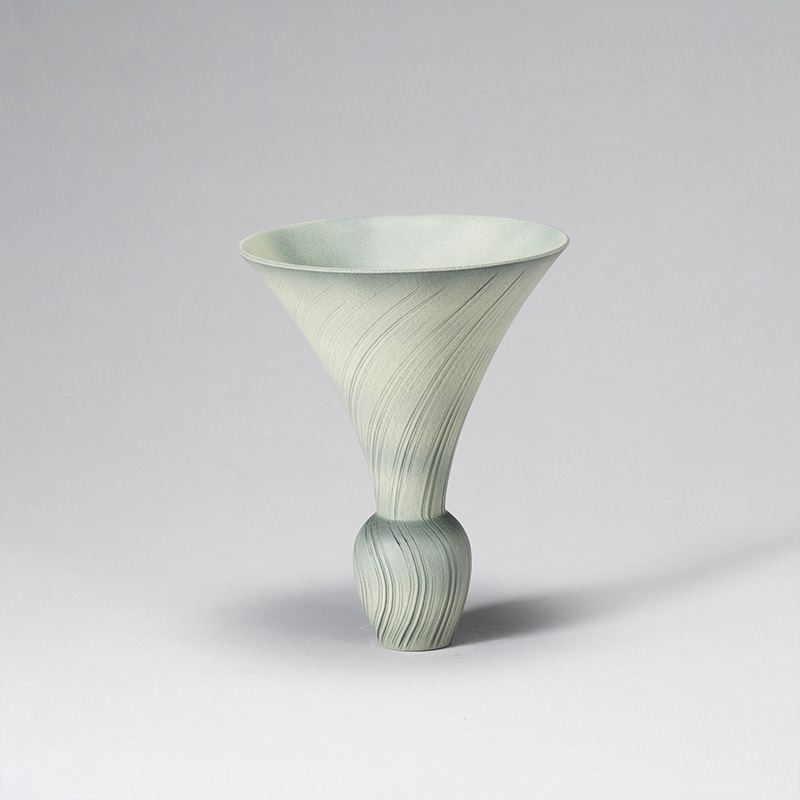 花器 清水焼1818 黄灰 | 花器・花瓶,陶器,京焼/清水焼 | フラワー