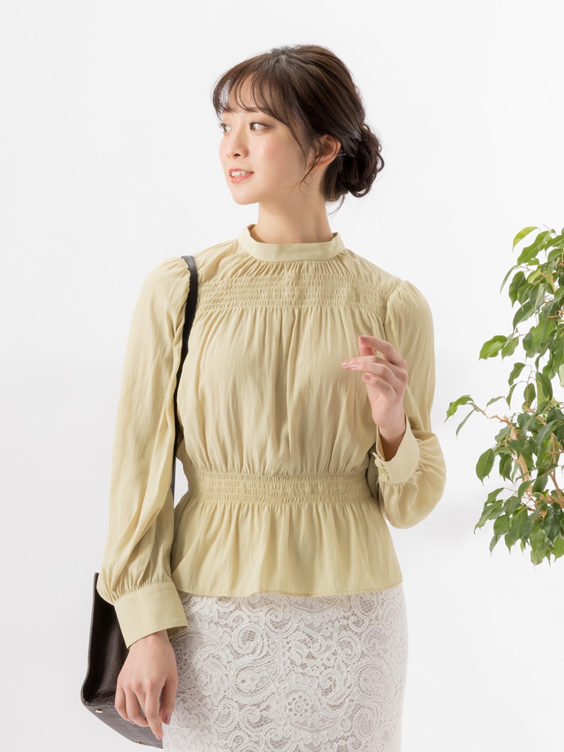 割繊デシンシャーリングブラウス｜KarLParkLane Style ONLINE SHOP