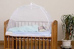 洗えるベビーベッド用蚊帳(折りたたみ式タイプ)