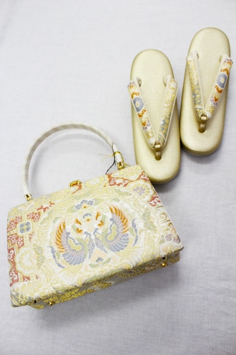 名門紗織謹製 パールトーン加工済み草履バッグ「鳳凰華紋」 | すべての