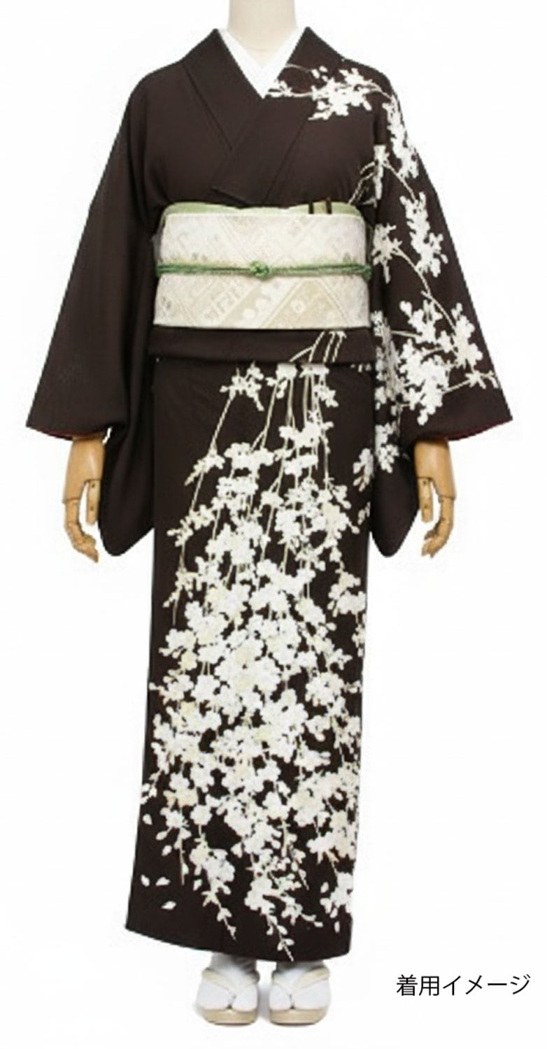 最高級丹後ちりめん訪問着「刺繍 枝垂れ桜」 | 販売着物商品,訪問着