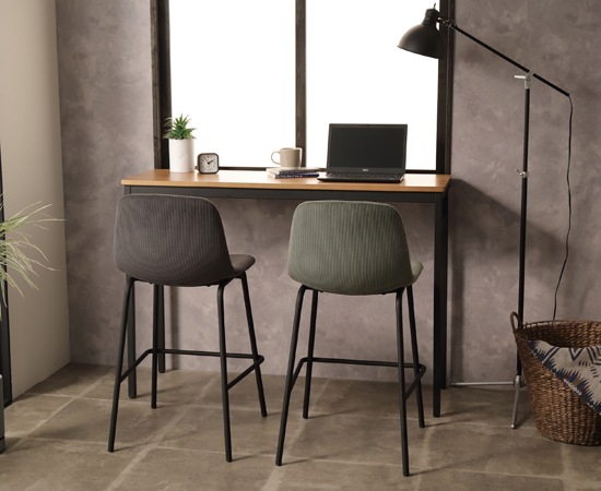 ノアル】ハイテーブル｜NOAL-HT120｜カウンターテーブル｜机｜無骨