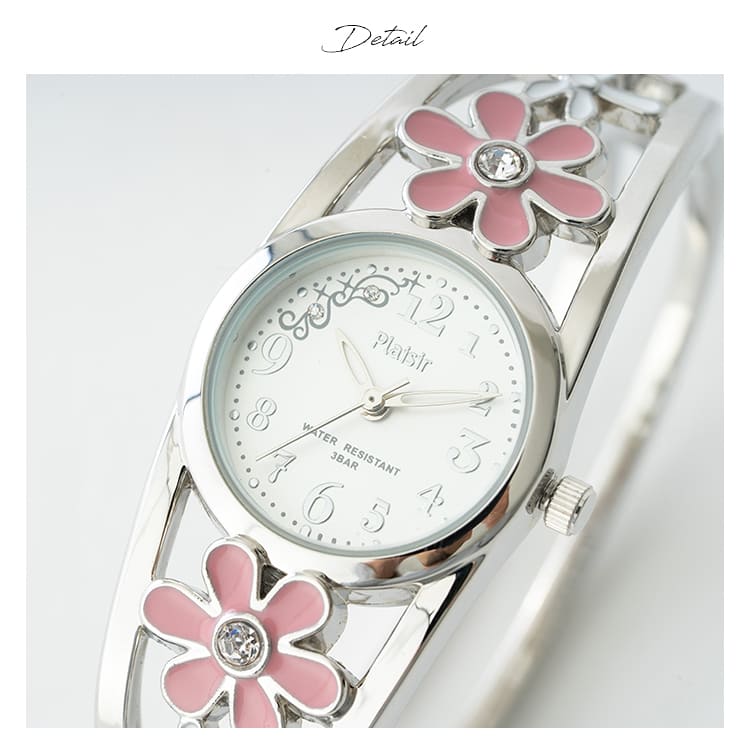 腕時計 レディース ニッケルフリー フラワー 花 スカラップ 型抜き