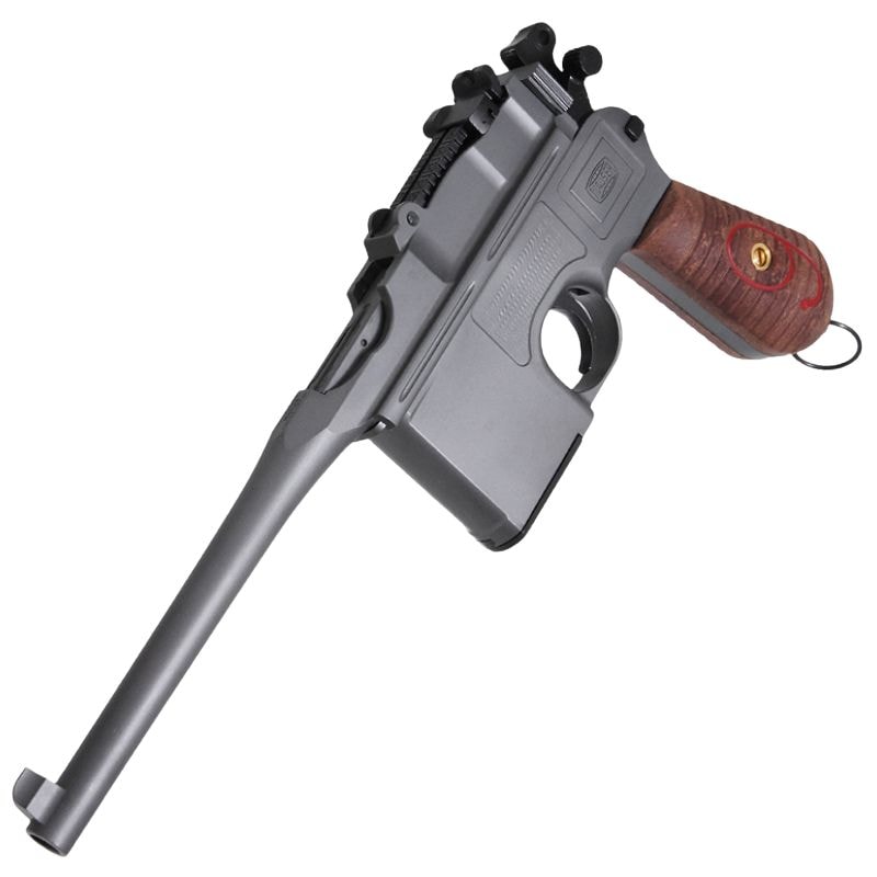 アクション A!CTION モデルガン モーゼル C96 Red9 ナチュラル 発火