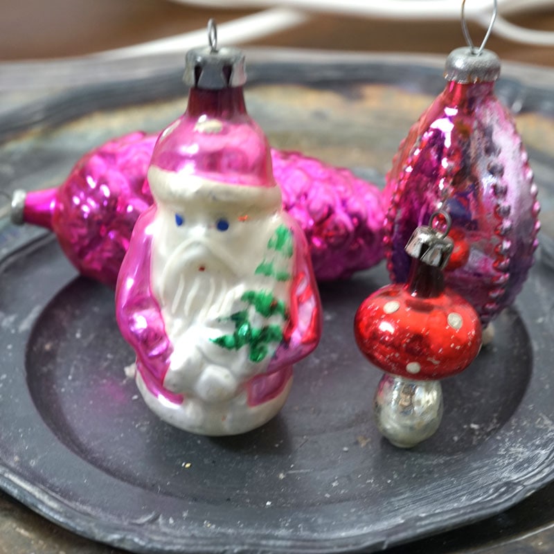 アンティーク クリスマスオーナメント 吹きガラス アソートセットC gx
