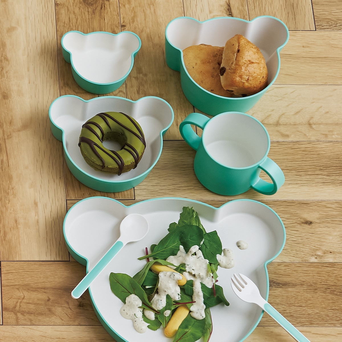 tak｜キッズディッシュ ギフトボックス ベア ラッキーセブン | KONCENT