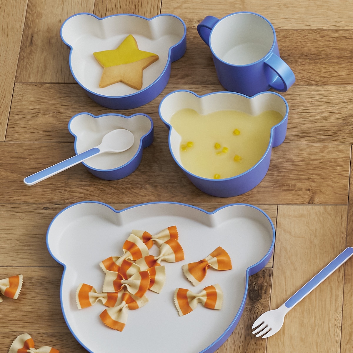 tak｜キッズディッシュ ギフトボックス ベア ラッキーセブン | KONCENT