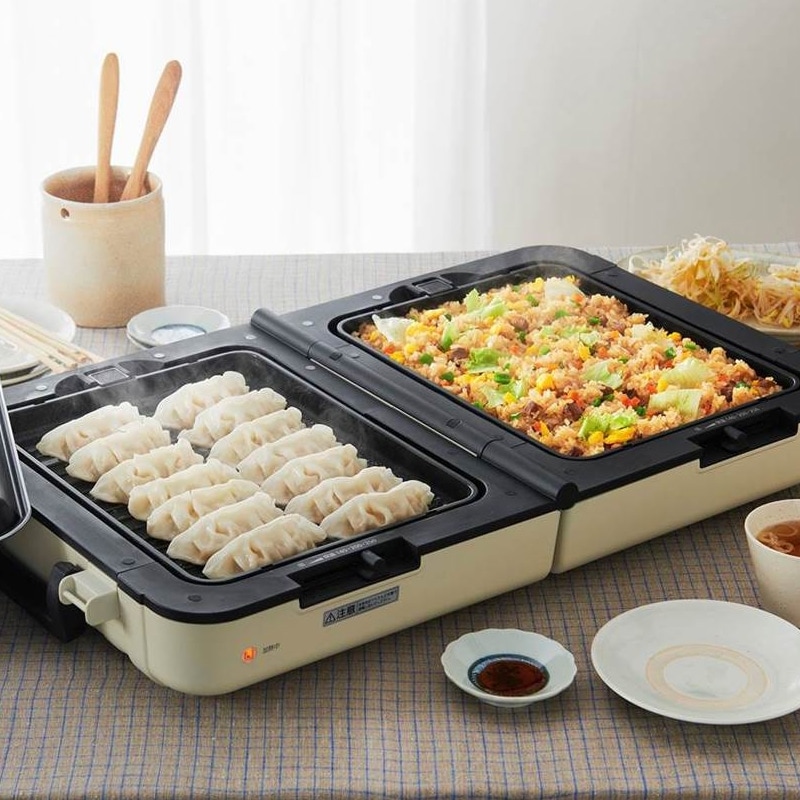 アイリスオーヤマ】ホットプレート 大型 両面 3枚 DPOL-W31-C