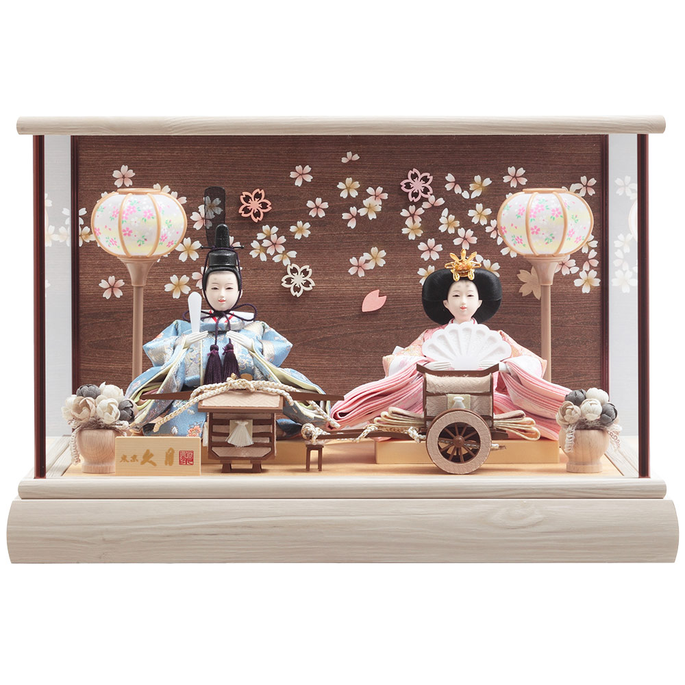 親王ケース飾り ガラスケース 6H-KK18-Z | ケース飾り | 【公式】 人形