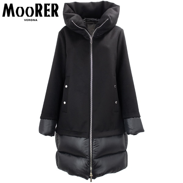 セール】ムーレー ダウン レディース ウールカシミヤ 切り替えダウン