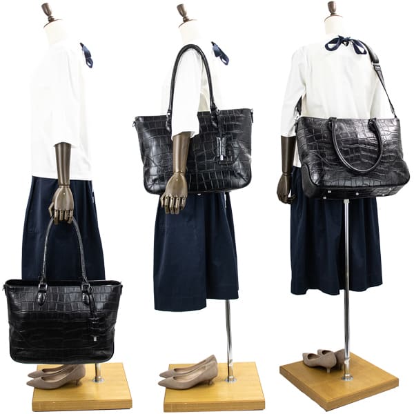 ペッレモルビダ トートバッグ メイデンボヤージュ クロコ型押し