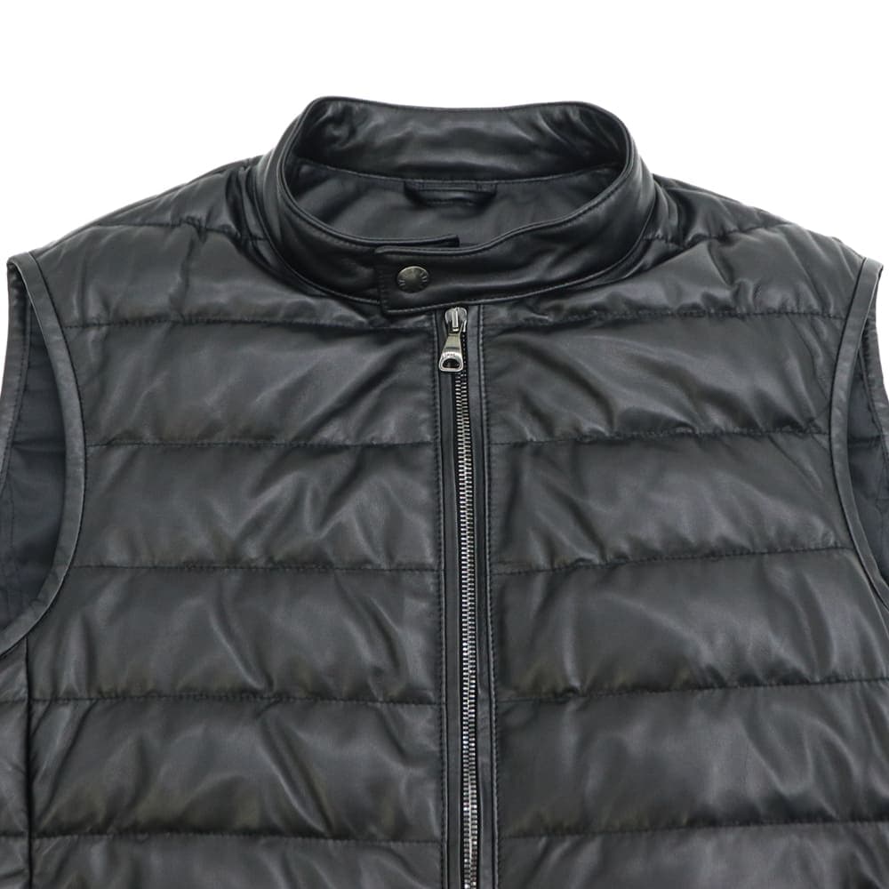 エンメティ ダウン メンズ ラムレザー ナッパゴールド 0.5mm厚 ダウン