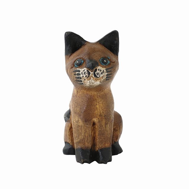 shanti / 木彫 お座りネコ SS｜テソロ(tesoro)公式通販