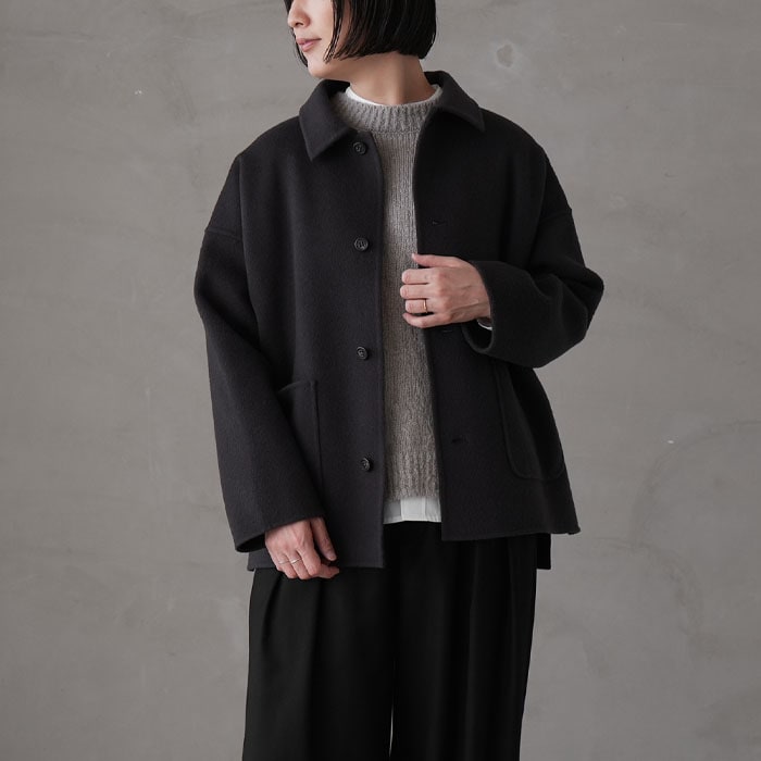 □（e243t165) / evam eva(エヴァムエヴァ) /short coat (ショート