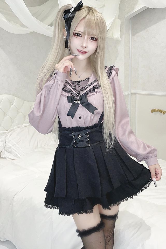 地雷 マーズ セーラー ブラウス 十字架リボン ノエミー スカパン