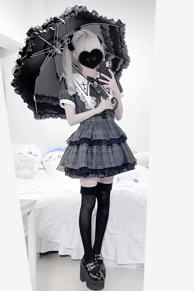 MA*RS】【2点SET】クロス刺繍3段フリルセットアップ