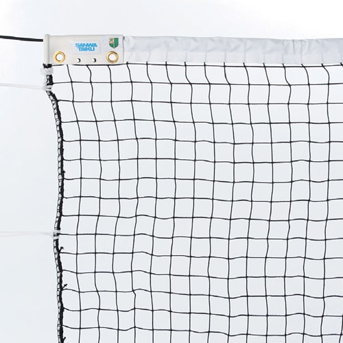 ソフトテニスネット 黒 ポリエチレン 440T/18本 無結節 スチール