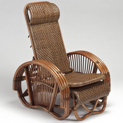 ラタンチェア リクライニングチェア 寝椅子 籐編み 02-0786-09（商品