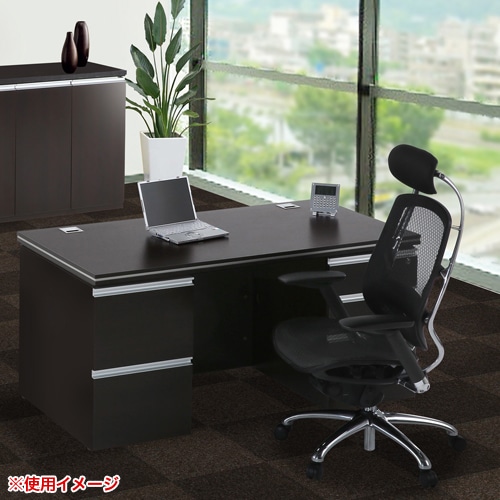 役員デスク 幅1500×奥行750mm エグゼクティブデスク 両袖机 MMD-1575