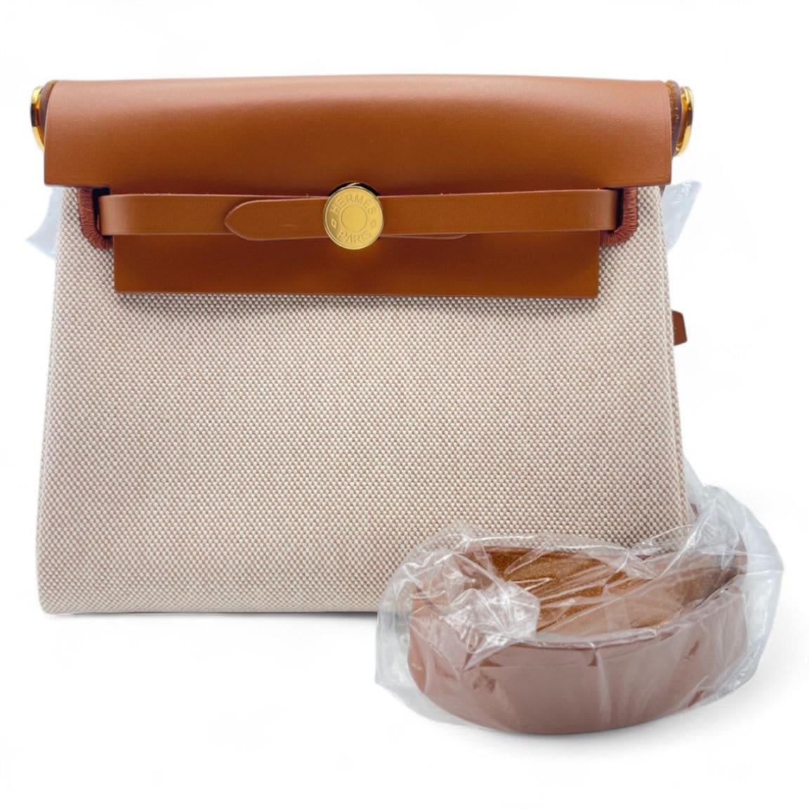 エルメス エールバッグ ジップ ミニ 20 エクリュ/フォーヴ トワル