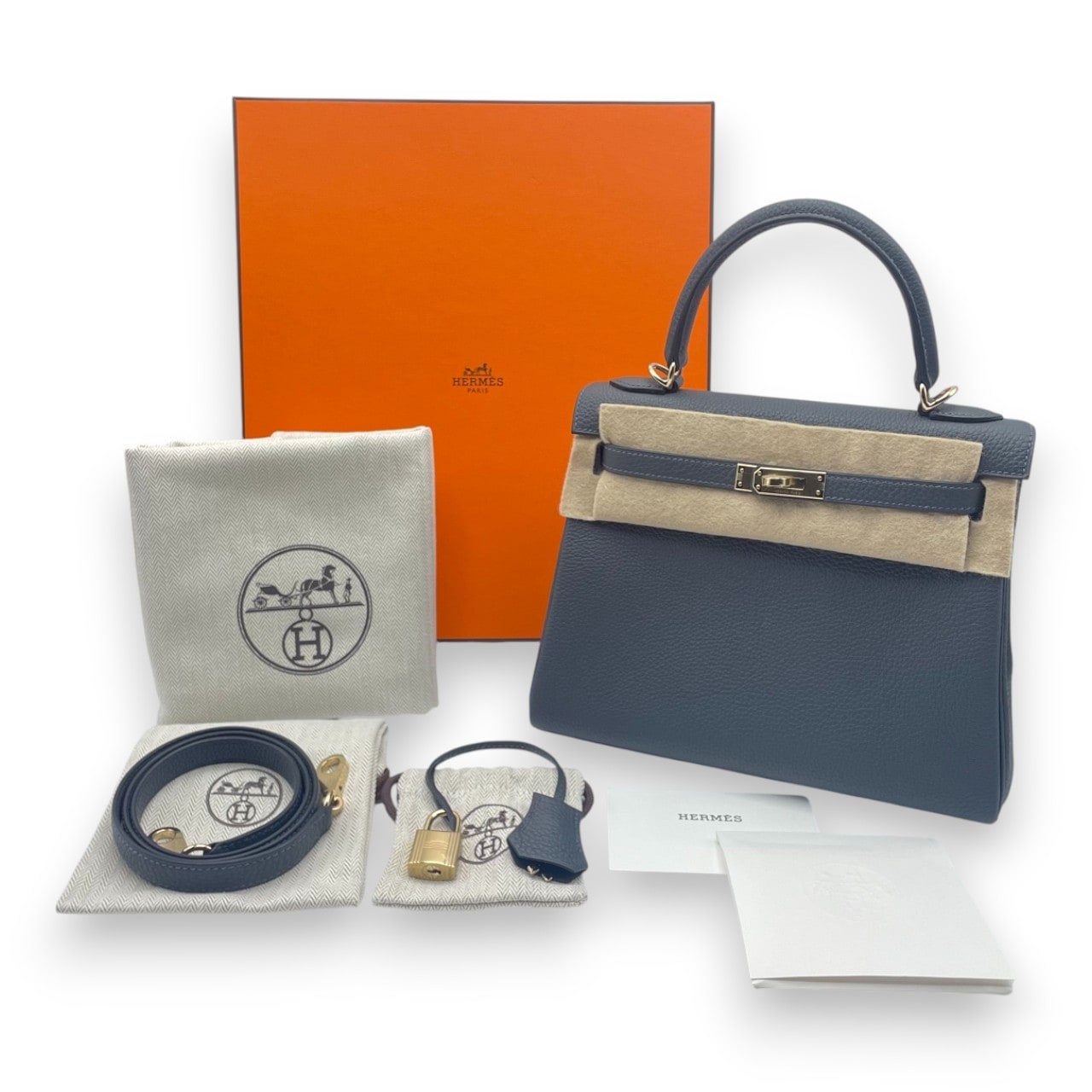 エルメス ケリー 25 グリミスティ トゴ シャンパンゴールド金具 W刻印