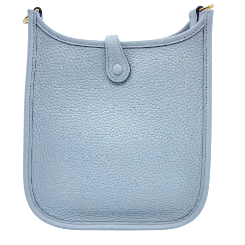 エルメス ミニエヴリン TPM トリヨンクレマンス ブルーペール ゴールド