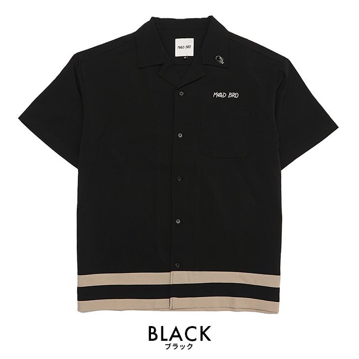 麻雀オープンカラーシャツ トップス｜皇治プロデュースブランドMADBRO