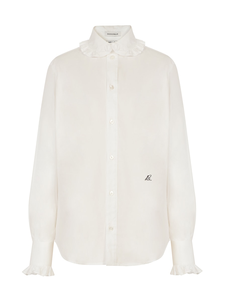 ROUND COLLAR FRILL SH L.OX | SUMMER RECOMMEND | MADISONBLUE