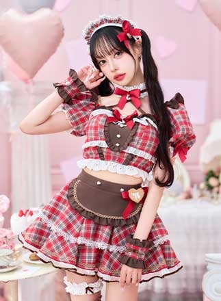 予約-4月下旬頃より順次発送予定】【中村里砂着用】チョコラブチェック