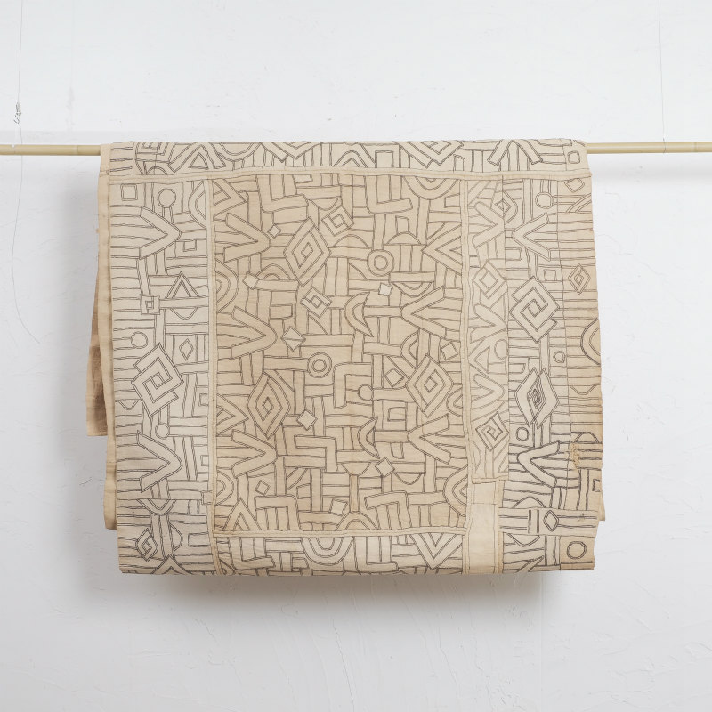 クバ ブショング族ンチャク ラフィア椰子 女性用衣装 100cm×530cm