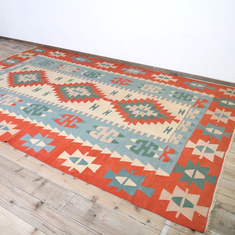 トルコ オールドキリム 217cm×300cm ラグマット｜マライカ公式通販