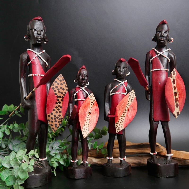 マサイ族ウッドオブジェ｜マライカ公式通販