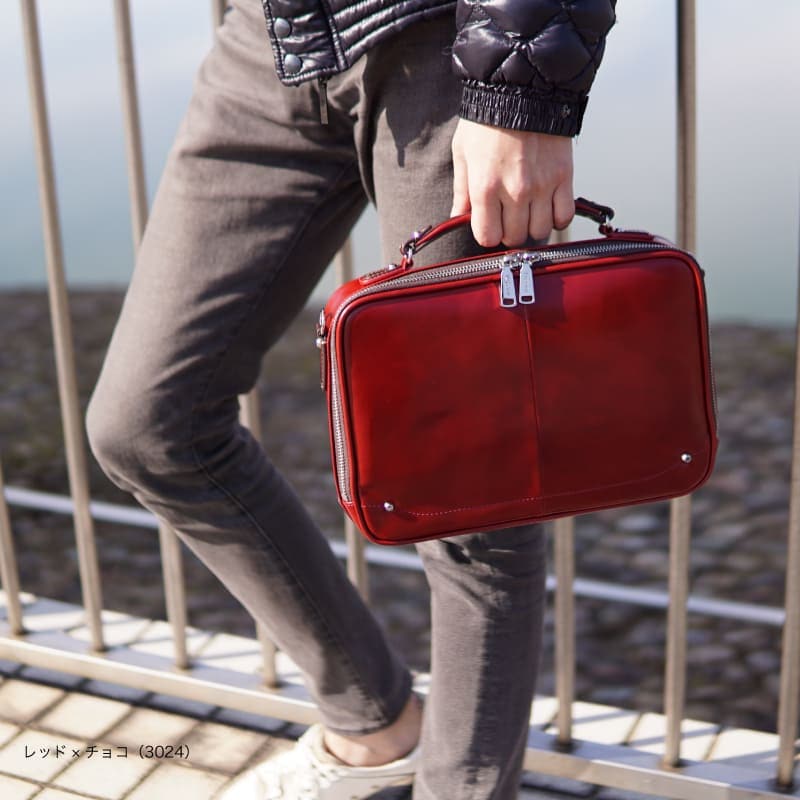 チャオ ミニBoxブリーフ B5サイズ対応 ビジネスバッグ レザー 転職祝い