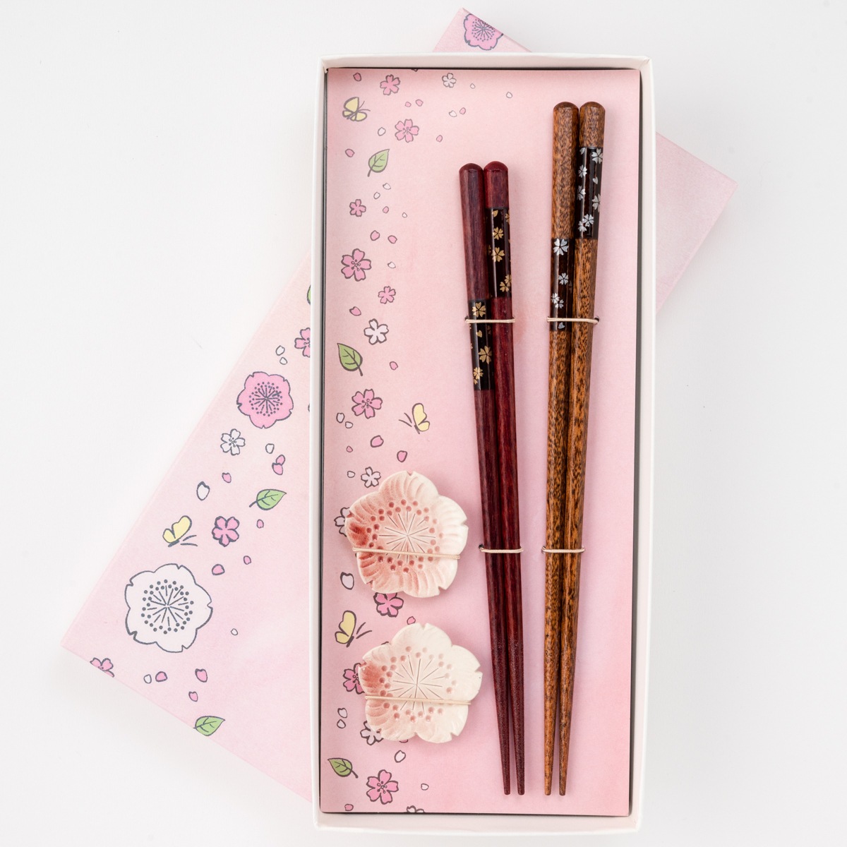 八角染衣ﾍﾟｱ 清水焼箸置付 | お箸の専門店 【箸蔵まつかん】のギフト