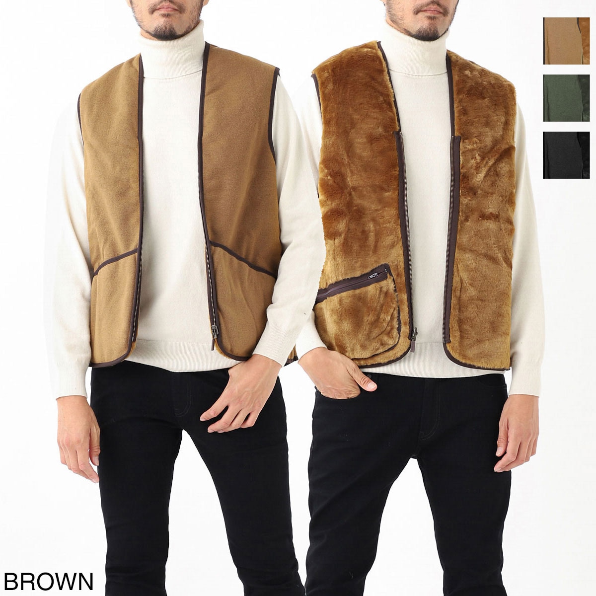 Barbour バブアー ベスト/ジレ/WARM PILE WAISTCOAT ZIP-IN LINER