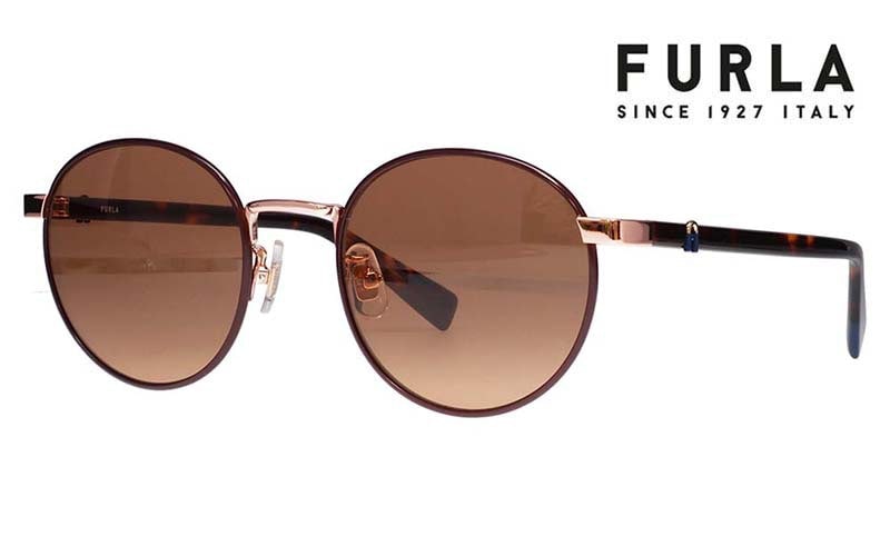 SFU854J 05AJ 51 FURLA フルラ サングラス ラウンド メタル ジャパン