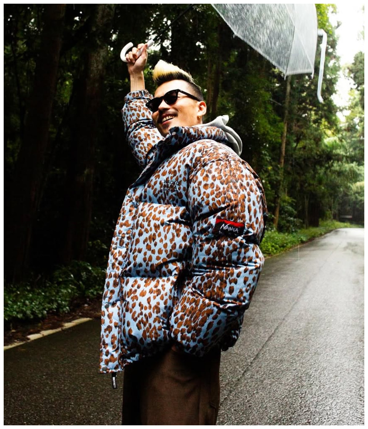 NANGA / LEOPARD DOWN JACKET【BLUE】｜WACKO MARIA｜MELTING POT