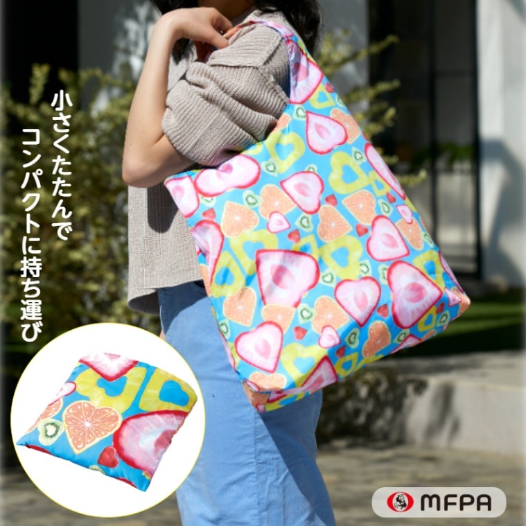 エコバッグ 【ハートのフルーツ】 №736の作品情報｜口と足で描く芸術家