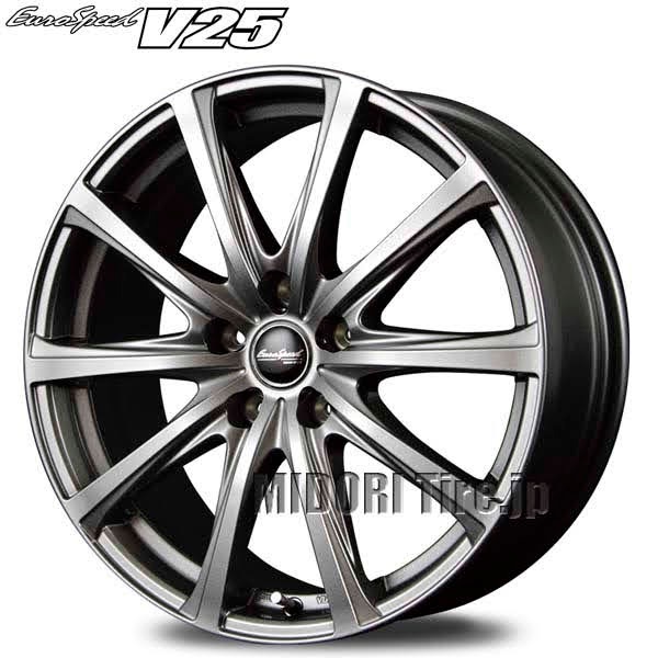 EuroSpeed V25｜18インチ×7.5〈4枚〉｜ユーロスピード V25｜アルミ