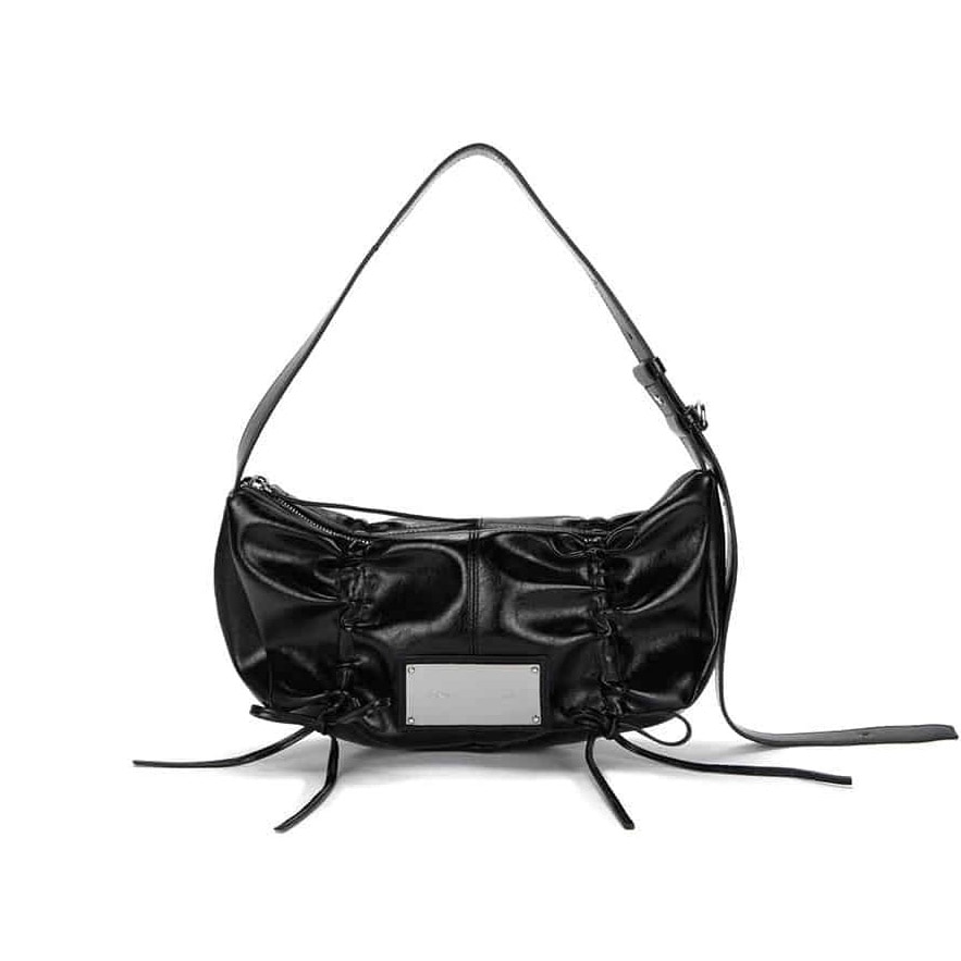 期間限定割引】 MATIN KIM リボン ハンドバッグ(全3色) HALF SHIRRING