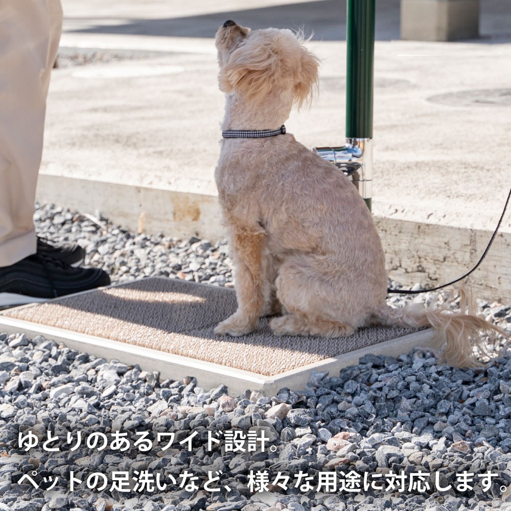 ガーデンパン スクエアワイドG17 ブラック｜ レジンコンクリート製の