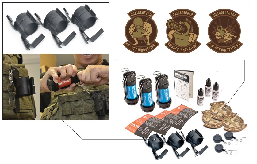 サイクロン クラッシュ・インパクト・グレネード 3個コンプリート