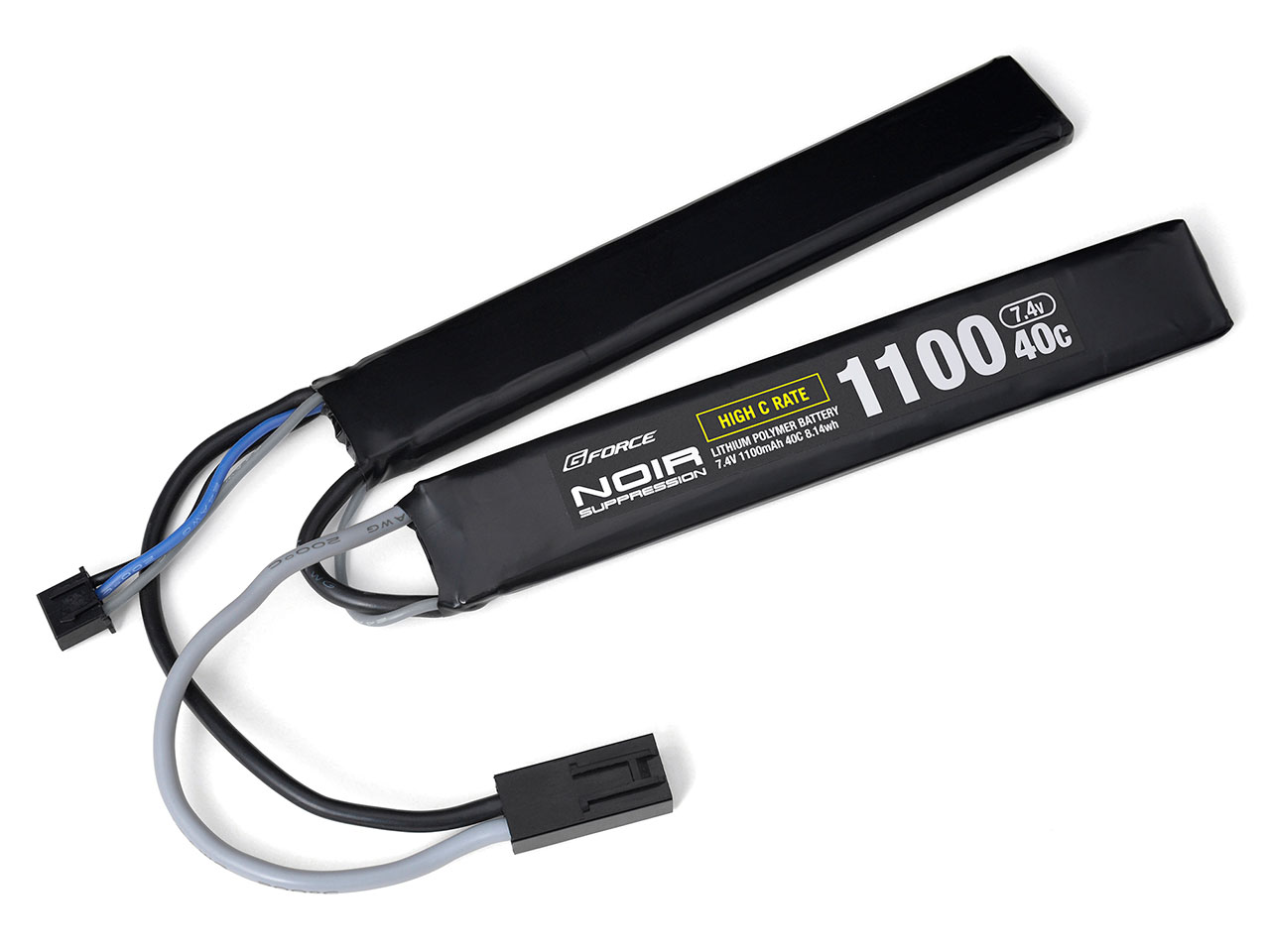 G FORCE Noir Suppression Li-Po 7.4V 1100mAh 40C SOPMOD対応 ツイン