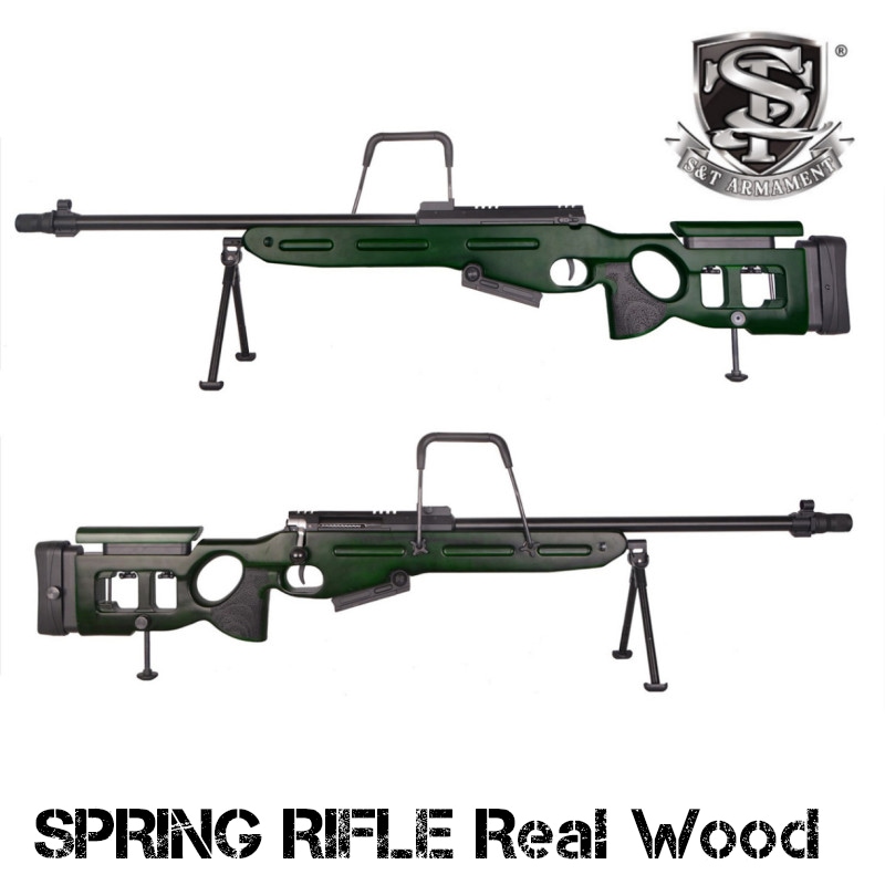 S&T ボルトアクションエアースナイパーライフル SV-98 リアルウッド