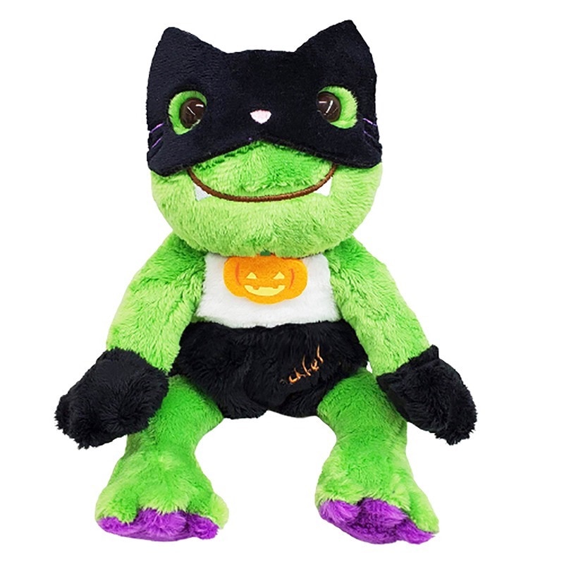 かえるのピクルス ハロウィンビーンドール 黒猫マスク